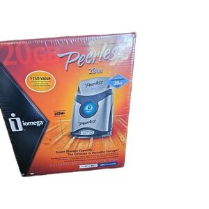 New In Box Iomega Peerless 20GB Complete System, One Removeable 20gb Disk
